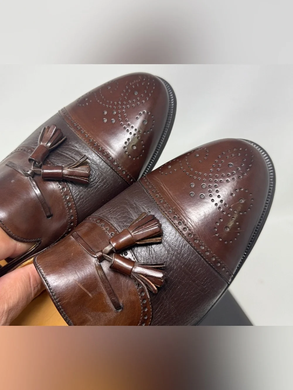 Vintage Mezlan Tassel Leather Loafers shoes Men 11.5 M Spain